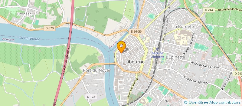 localisation de l'entreprise AKIWA à LIBOURNE