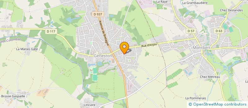 localisation de l'entreprise AKJ CORPORATION  GENESTON