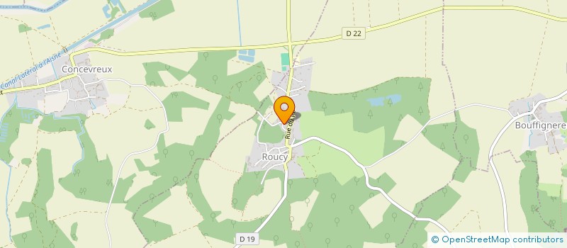 localisation de l'entreprise AKJCN  ROUCY