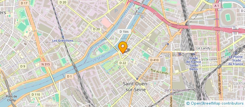 localisation de l'entreprise AKK.BEND à SAINT-OUEN-SUR-SEINE