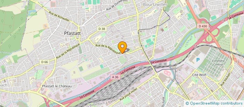 localisation de l'entreprise AKKA à PFASTATT