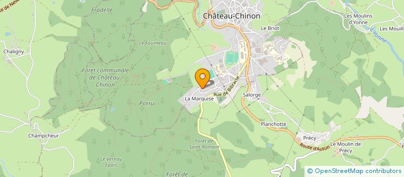 localisation de l'entreprise AKKAR TRAITEUR  CHATEAU-CHINON (VILLE)