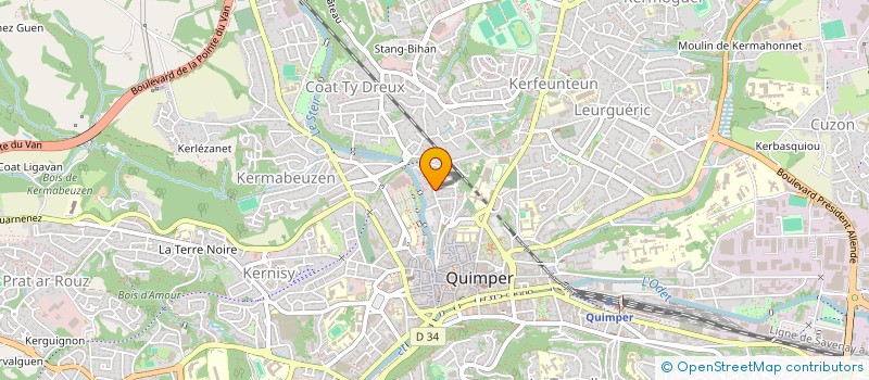 localisation de l'entreprise AKKARI-VERLAQUE à QUIMPER