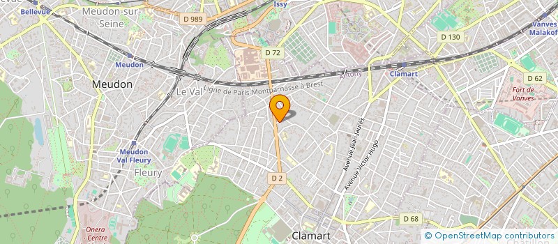 localisation de l'entreprise AKKOR à CLAMART