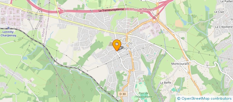 localisation de l'entreprise AKKORD  LA TOUR-DE-SALVAGNY