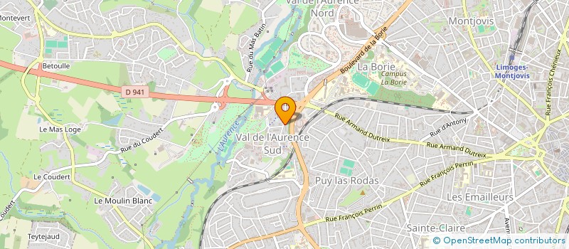 localisation de l'entreprise AKKUS à LIMOGES