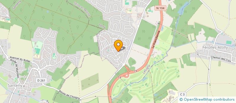 localisation de l'entreprise AKL  LESIGNY