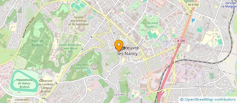 localisation de l'entreprise AKL TRANS à VANDŒUVRE-LES-NANCY