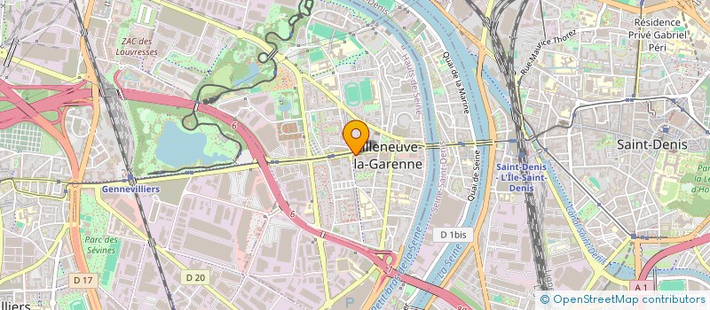 localisation de l'entreprise AKL TRANSPORTS à VILLENEUVE-LA-GARENNE
