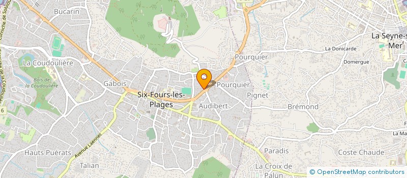 localisation de l'entreprise AKL TRANSPORTS à SIX-FOURS-LES-PLAGES