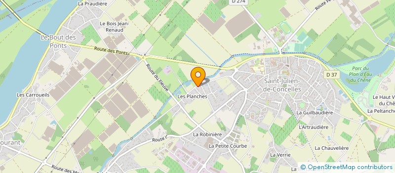 localisation de l'entreprise AKLEO CHAUFFAGE à SAINT-JULIEN-DE-CONCELLES
