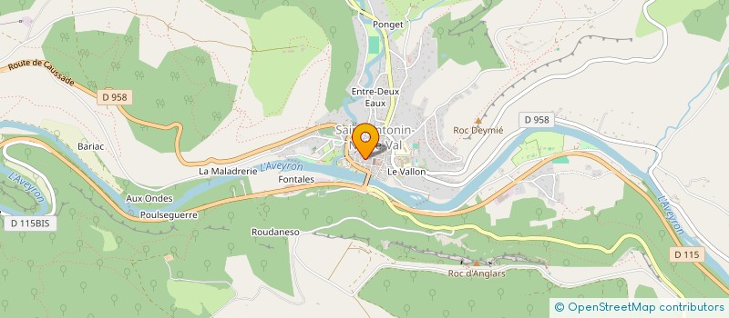 localisation de l'entreprise AKLG  SAINT-ANTONIN-NOBLE-VAL