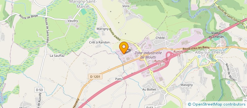 localisation de l'entreprise AKLINE à ALBY-SUR-CHERAN