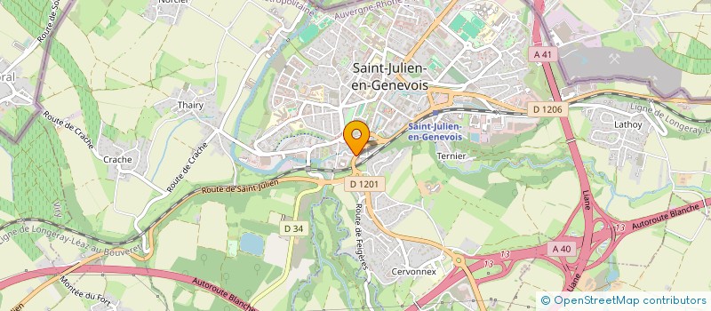 localisation de l'entreprise AKLM CONSULTING à SAINT-JULIEN-EN-GENEVOIS