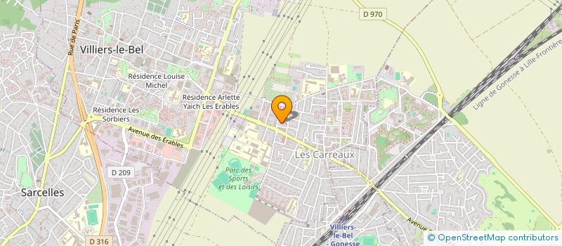 localisation de l'entreprise AKLMY  VILLIERS-LE-BEL