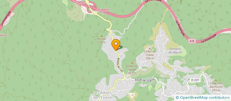 localisation de l'entreprise AKLN  LES ADRETS-DE-L'ESTEREL