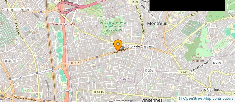 localisation de l'entreprise AKLR MUSIC  MONTREUIL