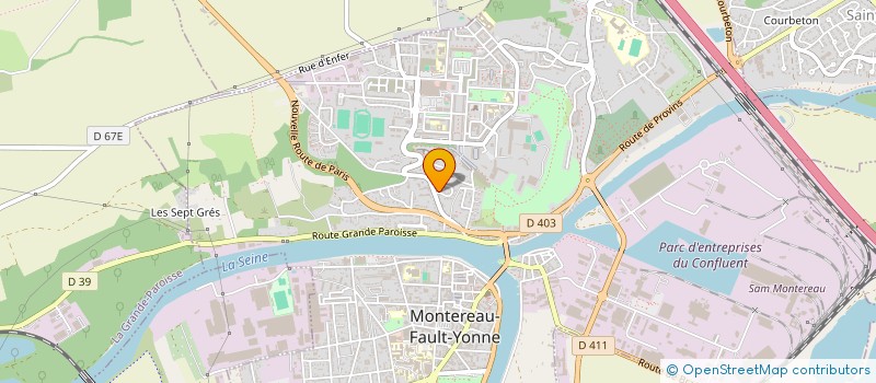 localisation de l'entreprise AKLY à MONTEREAU-FAULT-YONNE
