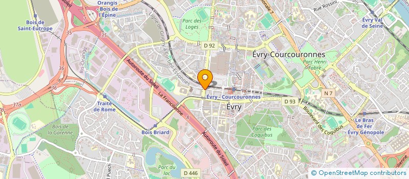 localisation de l'entreprise AKM à EVRY-COURCOURONNES