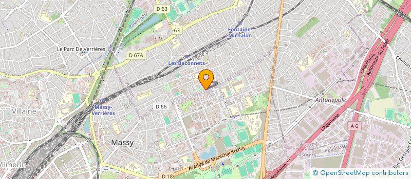 localisation de l'entreprise AKM à EVRY-COURCOURONNES