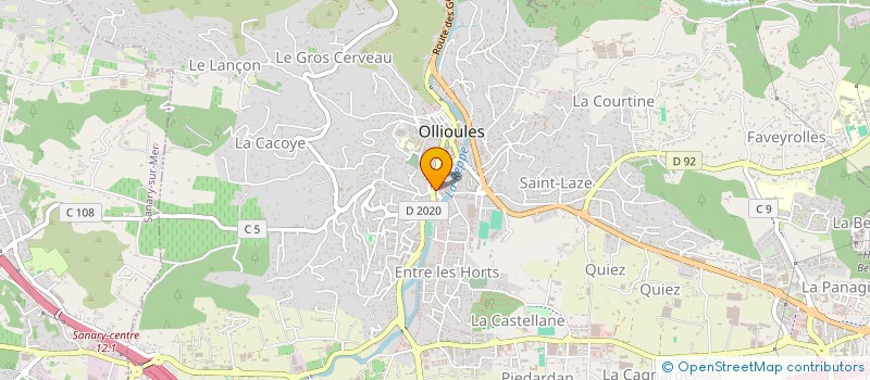 localisation de l'entreprise AKM à OLLIOULES