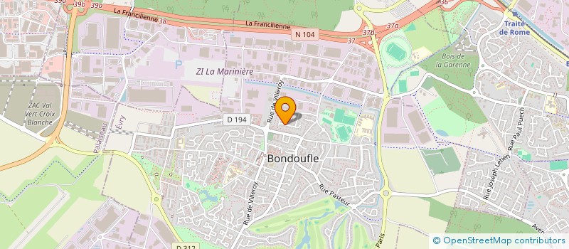 localisation de l'entreprise AKM BAT  BONDOUFLE