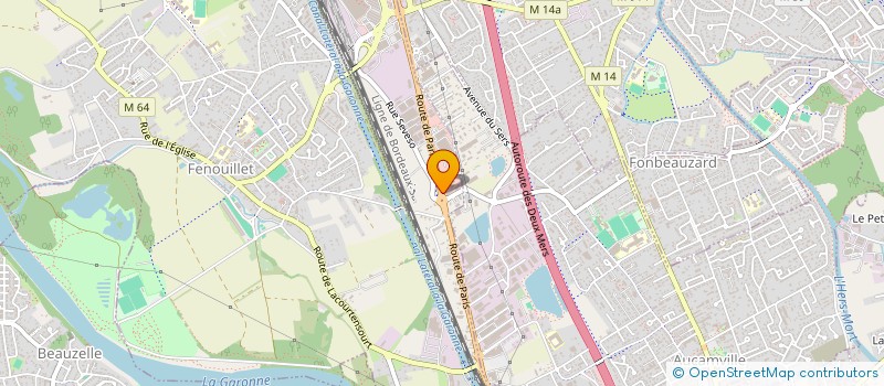 localisation de l'entreprise AKM CARROSSERIE  FENOUILLET