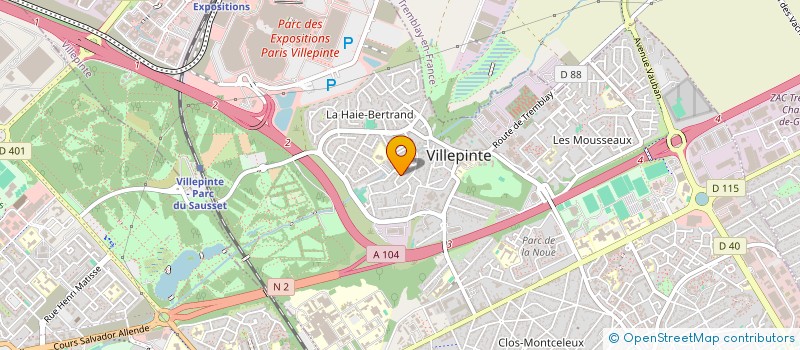 localisation de l'entreprise AKM IMMO à VILLEPINTE