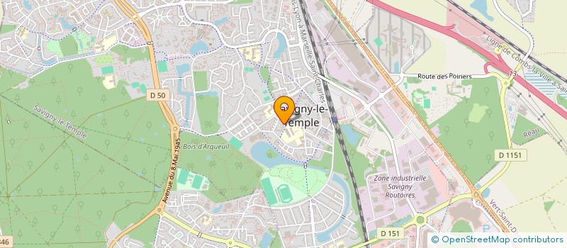 localisation de l'entreprise AKM SERVICE  SAVIGNY-LE-TEMPLE