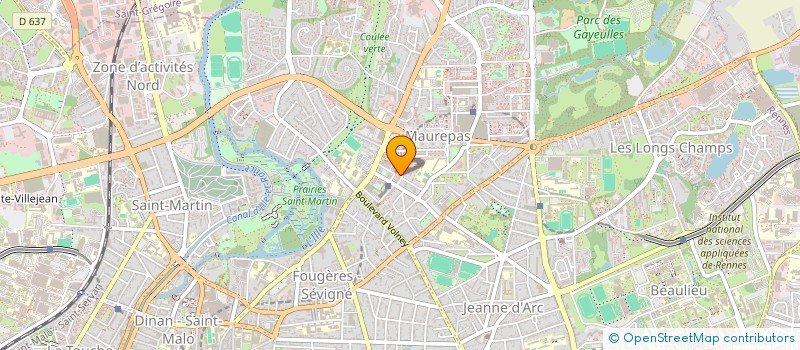 localisation de l'entreprise AKM SERVICE DE BRETAGNE  RENNES