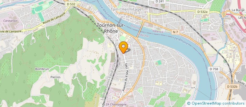 localisation de l'entreprise AKMA à TOURNON-SUR-RHONE