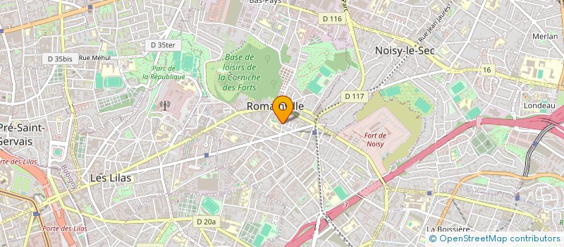 localisation de l'entreprise AKN RENOV à ROMAINVILLE