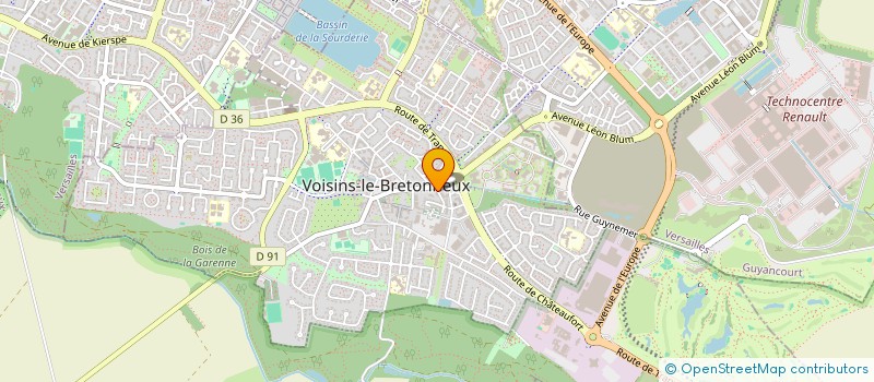 localisation de l'entreprise AKN SERVICE  VOISINS-LE-BRETONNEUX
