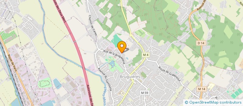 localisation de l'entreprise AKN TP  BRUGUIERES