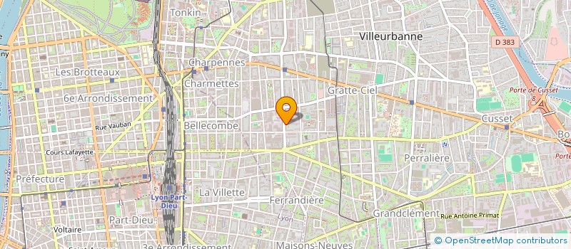 localisation de l'entreprise AKNA SERVICE  VILLEURBANNE