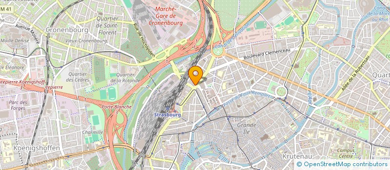 localisation de l'entreprise AKO à STRASBOURG
