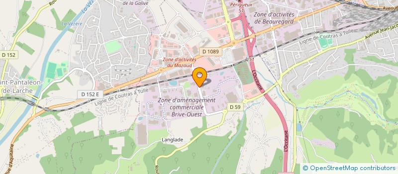 localisation de l'entreprise AKOAZEN à BRIVE-LA-GAILLARDE