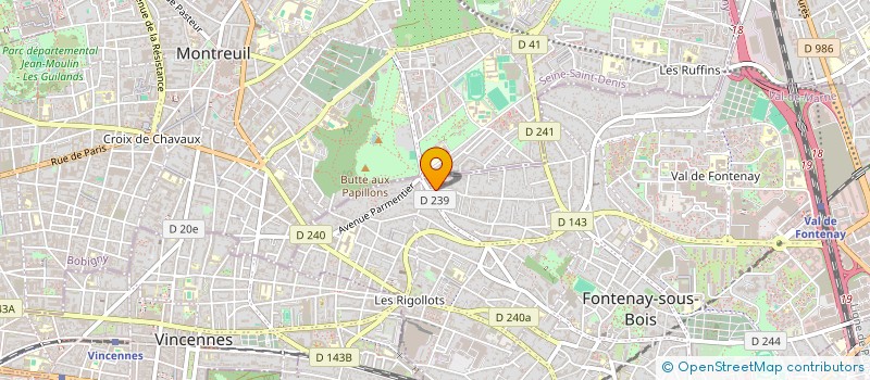 localisation de l'entreprise AKODENA à FONTENAY-SOUS-BOIS