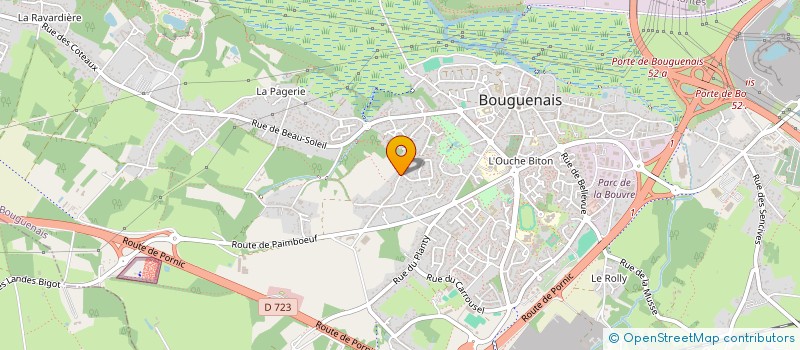 localisation de l'entreprise AKOG à BOUGUENAIS