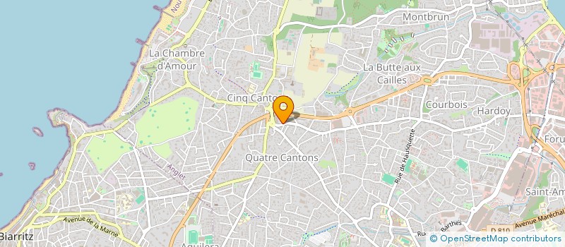 localisation de l'entreprise AKOM'FORMATION à ANGLET