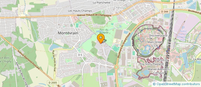 localisation de l'entreprise AKOMASHADEC  MONTEVRAIN