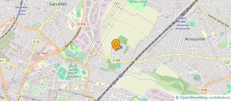 localisation de l'entreprise AKOR AUTOS  SARCELLES