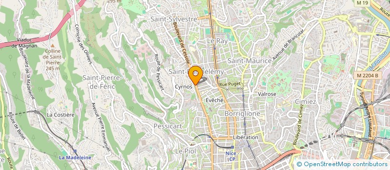 localisation de l'entreprise AKORIMMO à NICE
