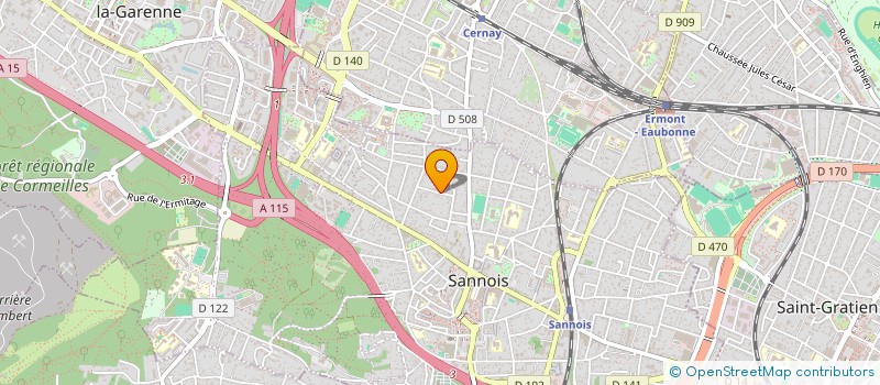 localisation de l'entreprise AKOS  SANNOIS