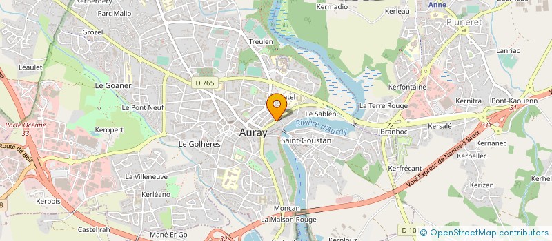 localisation de l'entreprise AKOS SANTE FRANCE à AURAY