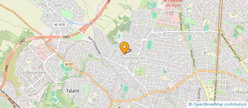 localisation de l'entreprise AKOY à FONTAINE-LES-DIJON