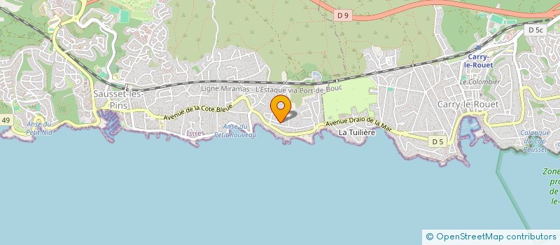 localisation de l'entreprise AKPART  SAUSSET-LES-PINS