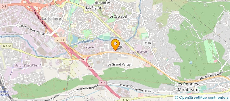 localisation de l'entreprise AKPINAR BATIMENT à LES PENNES MIRABEAU