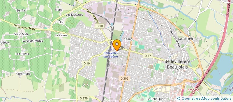 localisation de l'entreprise AKR  BELLEVILLE-EN-BEAUJOLAIS