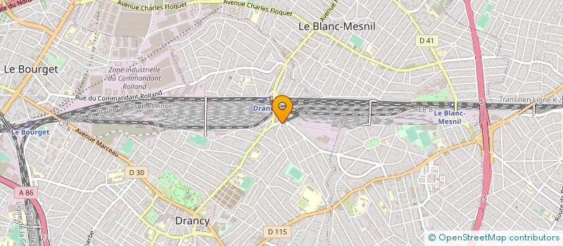 localisation de l'entreprise AKR COIFFURE à DRANCY